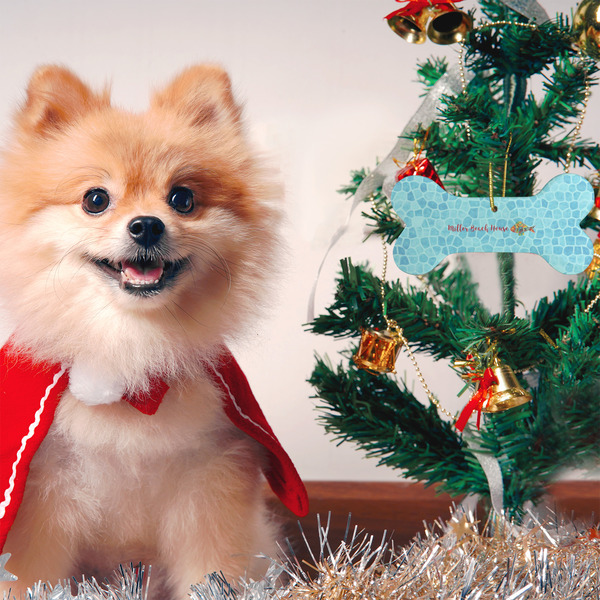 Mosaic Fish Ceramic Flat Ornament - Bone (LIFESTYLE)