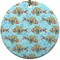 Mosaic Fish Ceramic Flat Ornament - Circle (Front)