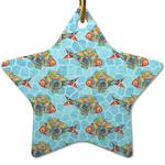 Mosaic Fish Star Ceramic Ornament