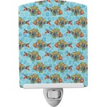 Mosaic Fish Ceramic Night Light