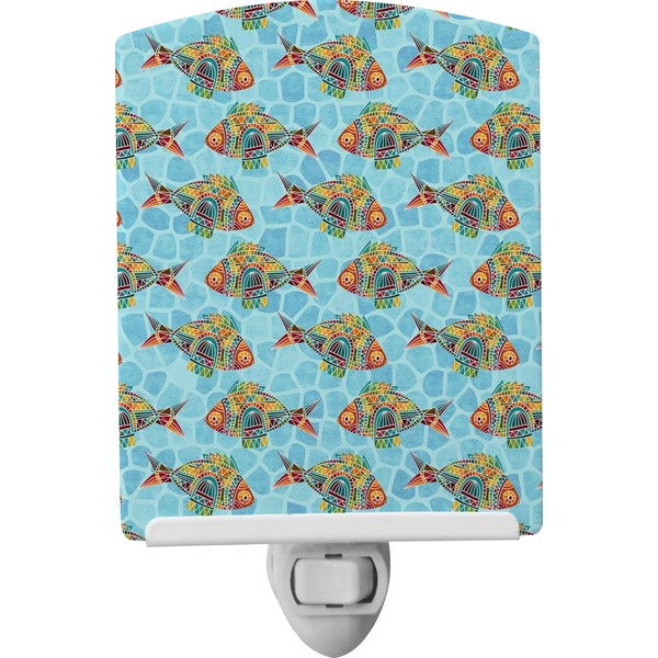 Custom Mosaic Fish Ceramic Night Light