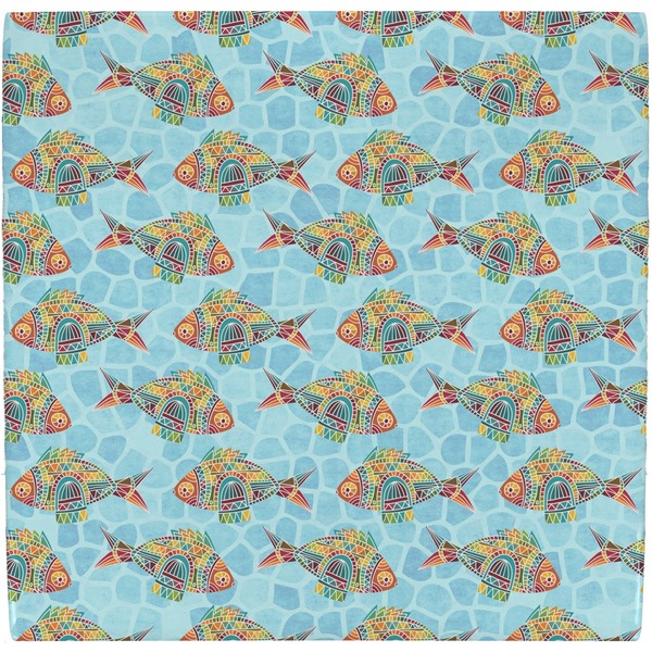 Custom Mosaic Fish Ceramic Tile Hot Pad