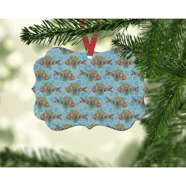 Colorful FIsh Christmas Ornament (On Tree)
