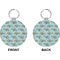 Colorful Fish Circle Keychain (Front + Back)