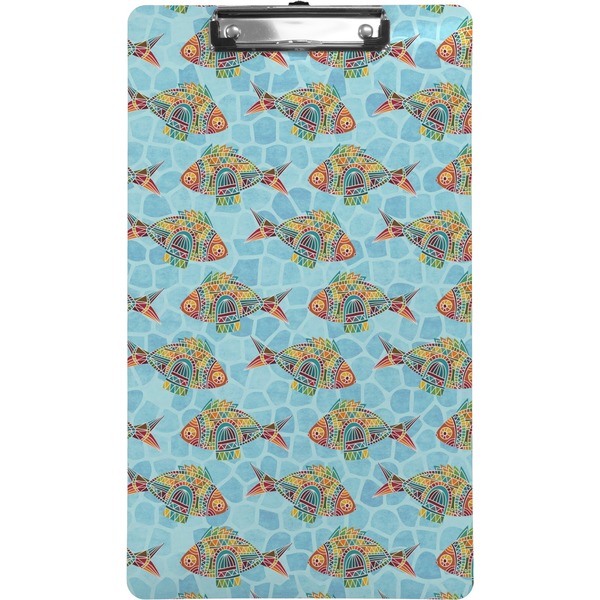 Custom Mosaic Fish Clipboard (Legal Size)