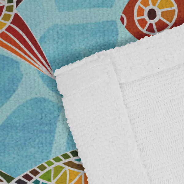 Mosaic Fish Close up of Fabric