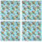Mosaic Fish Cloth Napkins - Personalized Dinner (APPROVAL) Set of 4