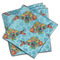 Mosaic Fish Cloth Napkins - Personalized Dinner (PARENT MAIN Set of 4)