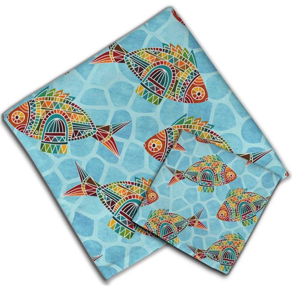 Mosaic Fish Cloth Napkins - Personalized Lunch & Dinner (PARENT MAIN)