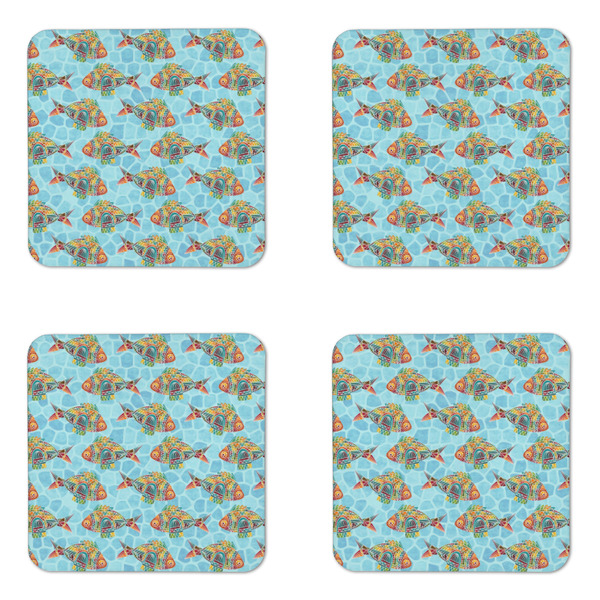 Mosaic Fish Coaster Set - APPROVAL