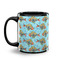 Mosaic Fish Coffee Mug - 11 oz - Black