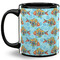 Mosaic Fish Coffee Mug - 11 oz - Full- Black