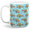 Mosaic Fish Coffee Mug - 11 oz - Full- White