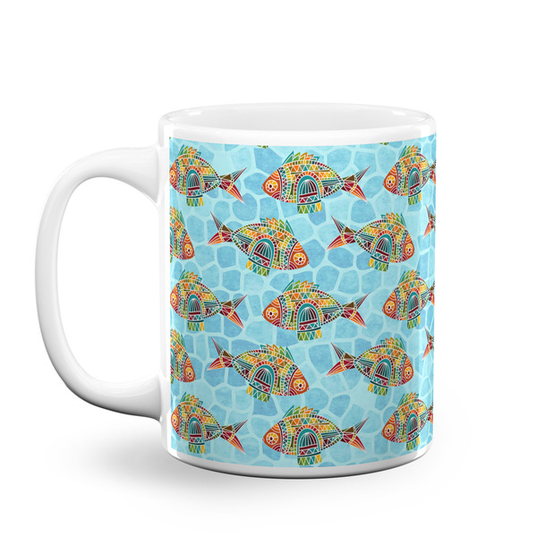 Custom Mosaic Fish Coffee Mug