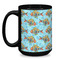 Mosaic Fish Coffee Mug - 15 oz - Black