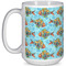 Mosaic Fish Coffee Mug - 15 oz - White Full