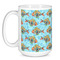 Mosaic Fish Coffee Mug - 15 oz - White