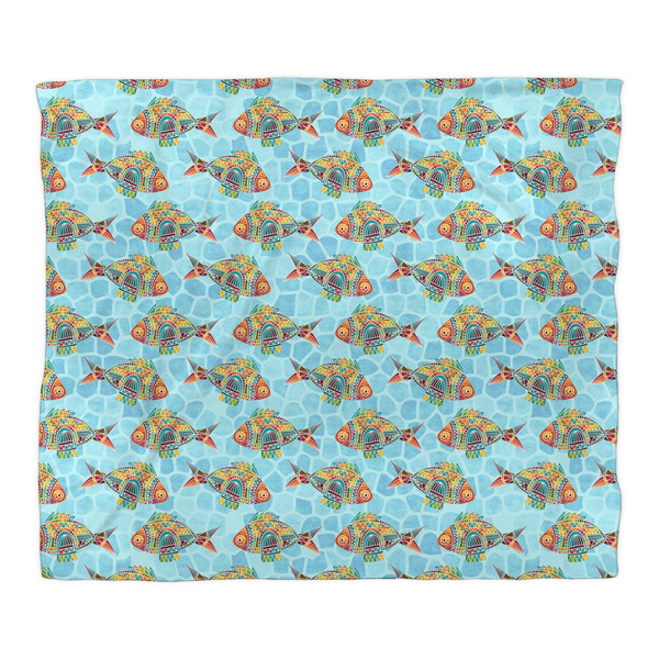 Mosaic Fish Comforter - King - Front