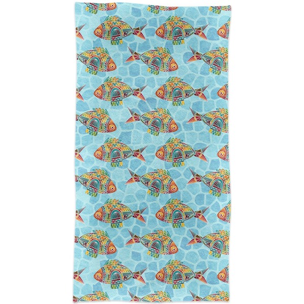 Mosaic Fish Crib Comforter/Quilt - Apvl