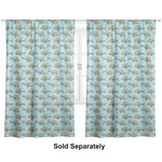 Mosaic Fish Curtain Panel - Custom Size