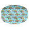 Mosaic Fish Plastic Platter - Microwave & Oven Safe Composite Polymer