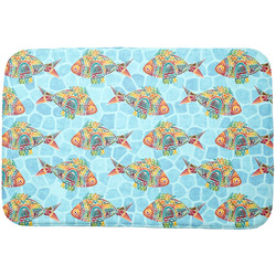 Mosaic Fish Dish Drying Mat