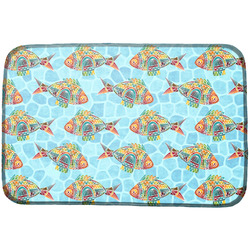 Mosaic Fish Dish Drying Mat