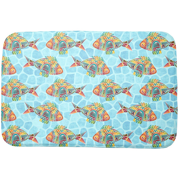 Custom Mosaic Fish Dish Drying Mat