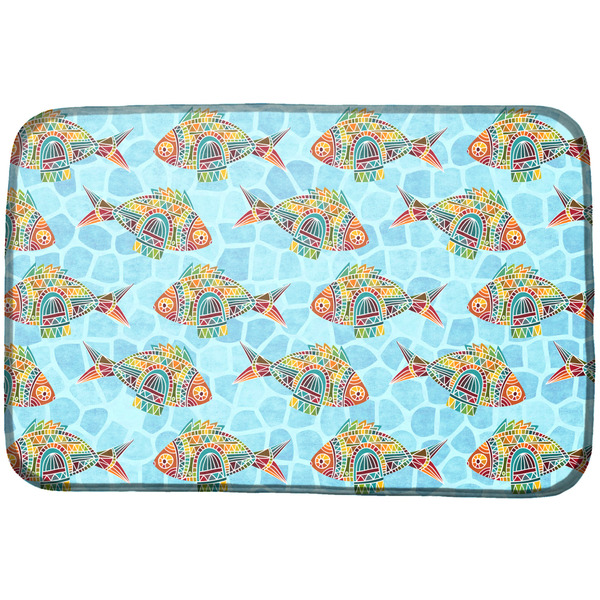Custom Mosaic Fish Dish Drying Mat
