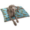 Mosaic Fish Dog Bed - Large LIFESTYLE