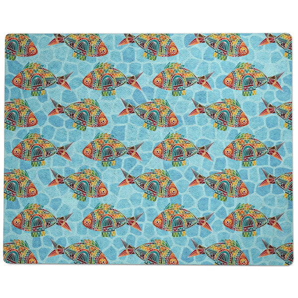 Mosaic Fish Dog Food Mat - Large without Bowls