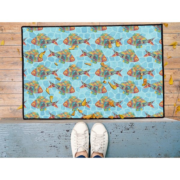 Mosaic Fish Door Mat - LIFESTYLE (Med)