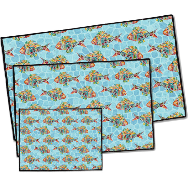 Mosaic Fish Door Mats - PARENT MAIN