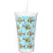 Mosaic Fish Double Wall Tumbler with Straw