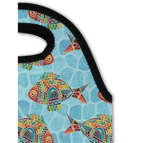 Mosaic Fish Double Wine Tote - Detail 1 (new)