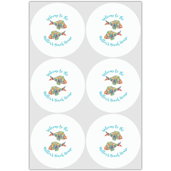 Mosaic Fish Drink Topper - Large - Set of 6