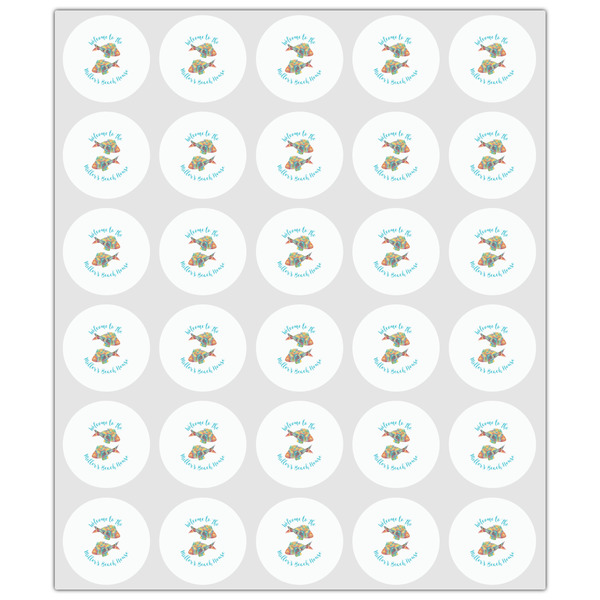 Mosaic Fish Drink Topper - XSmall - Set of 30