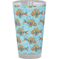 Mosaic Fish Pint Glass - Full Color