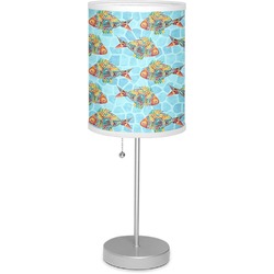Mosaic Fish Lamp with Drum Shade