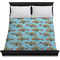 Mosaic Fish Duvet Cover - Queen - On Bed - No Prop