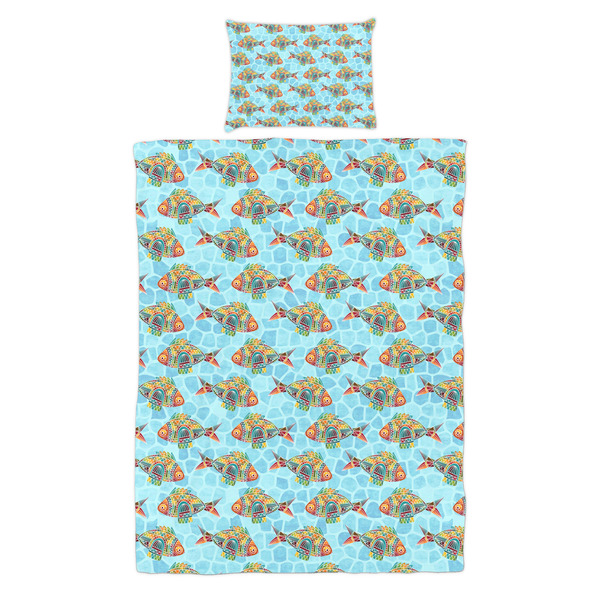 Mosaic Fish Duvet Cover Set - Twin - Alt Approval