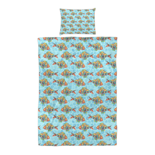 Mosaic Fish Duvet Cover Set - Twin XL - Alt Approval