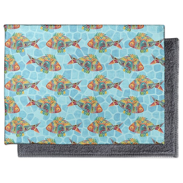 Mosaic Fish Electronic Screen Wipe - Flat