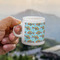 Mosaic Fish Espresso Cup - 3oz LIFESTYLE (new hand)