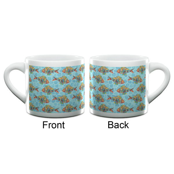 Mosaic Fish Espresso Cup - 6oz (Double Shot) (APPROVAL)