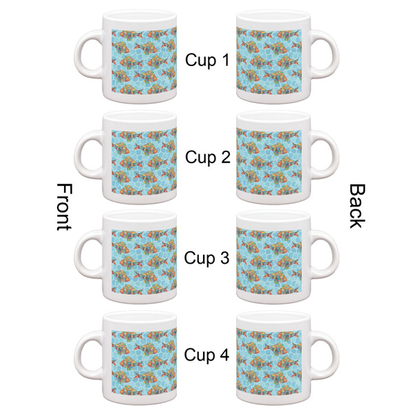 Mosaic Fish Espresso Cup Set of 4 - Apvl