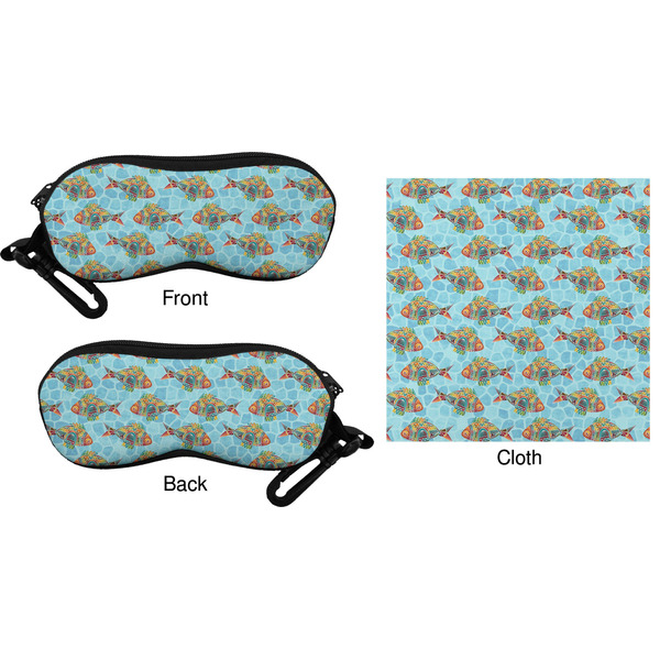 Colorful Fish Eyeglass Case & Cloth (Approval)
