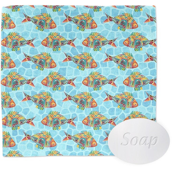 Custom Mosaic Fish Washcloth