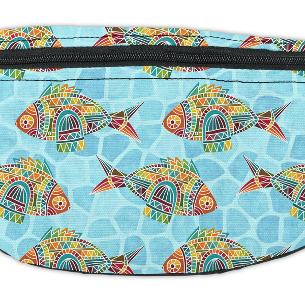 Mosaic Fish Fanny Pack - Closeup