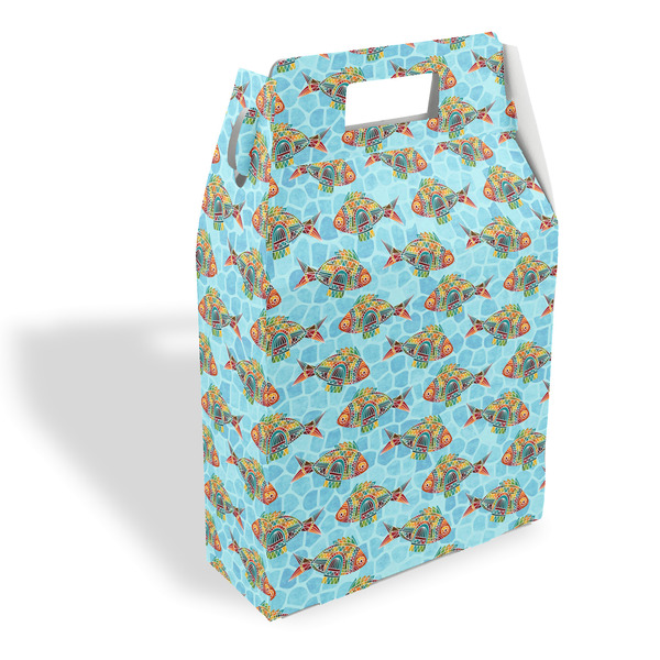 Custom Mosaic Fish Gable Favor Box